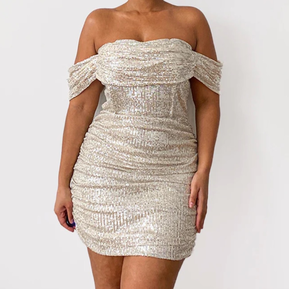 Pretty Little Thing sequin dress